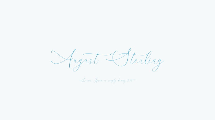 August Sterling Font