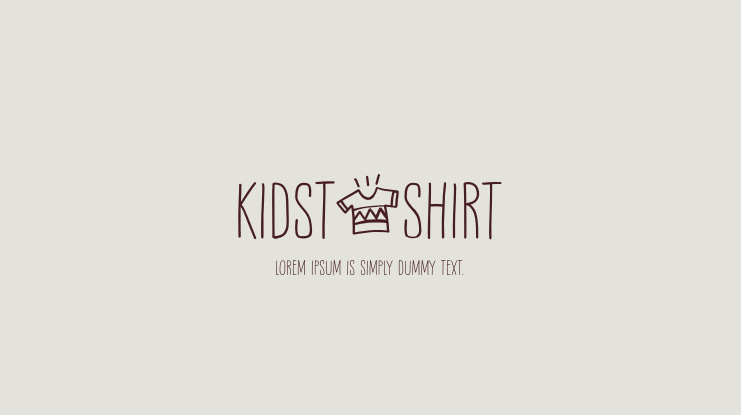 Kidstshirt Font