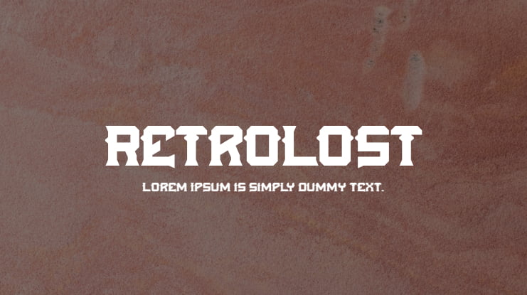 Retrolost Font