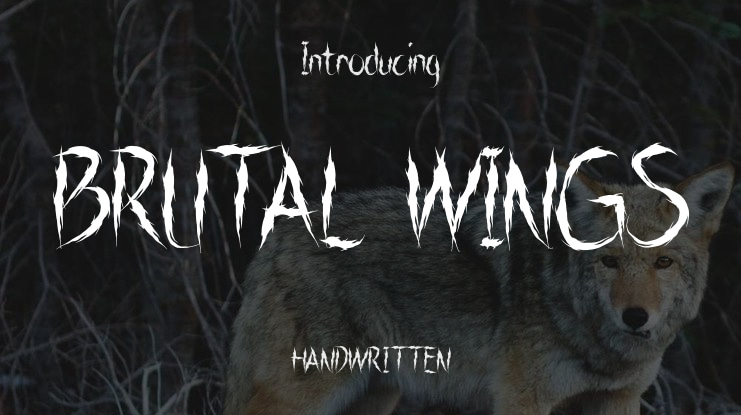 BRUTAL WINGS Font