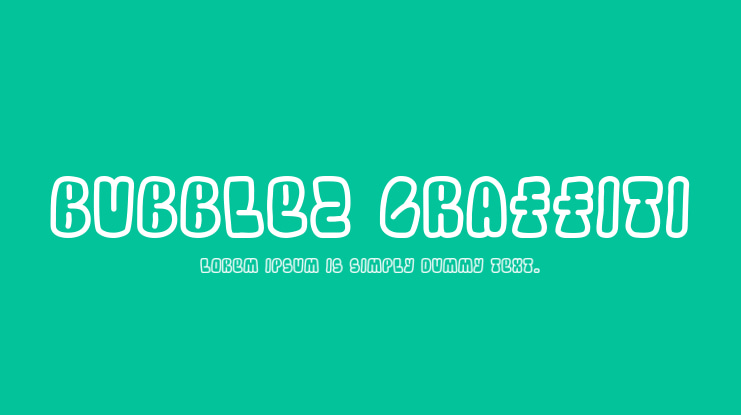 Bubblez Graffiti Font Family