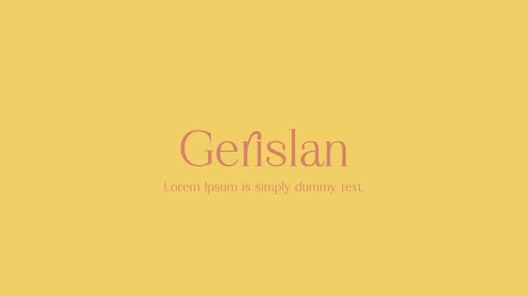 Gerislan Font