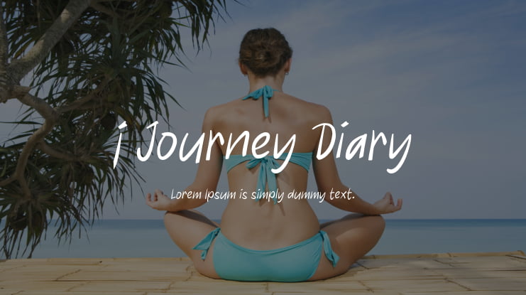 j Journey Diary Font