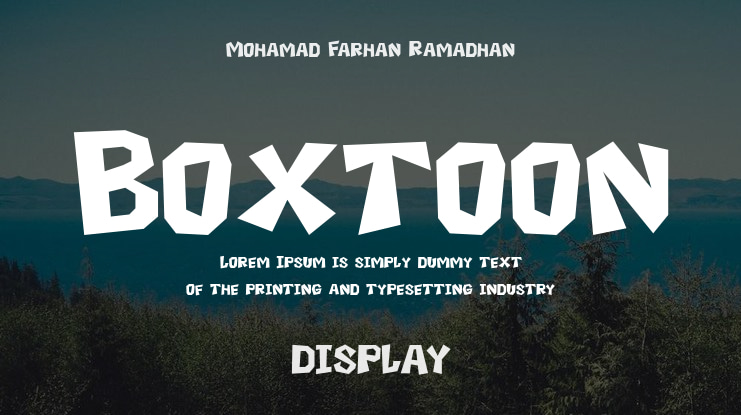 Boxtoon Font