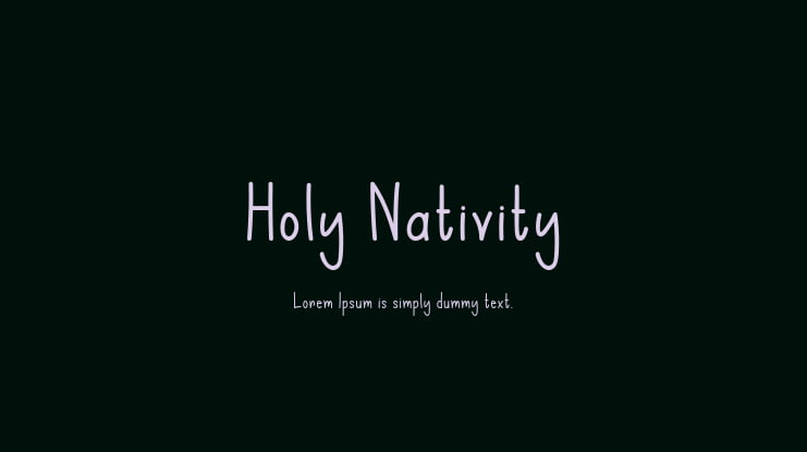 Holy Nativity Font