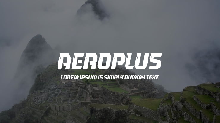 Aeroplus Font