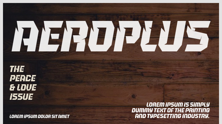 Aeroplus Font