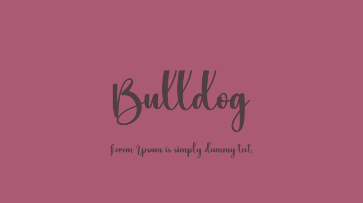 Bulldog Font