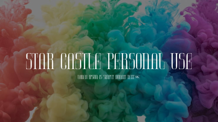 Star Castle Personal Use Font