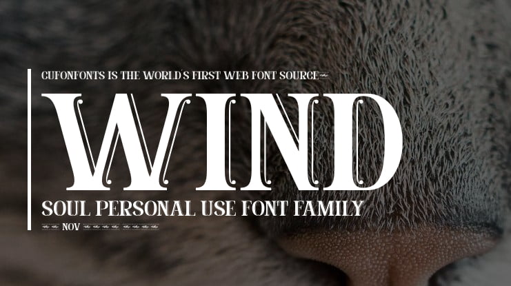 Wind Soul Personal Use Font