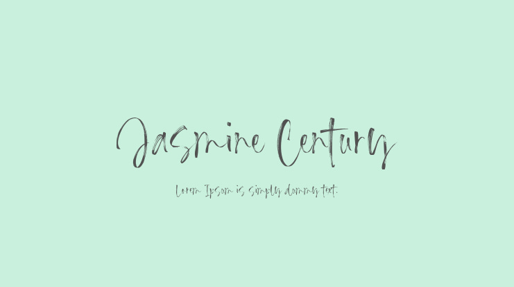 Jasmine Century Font