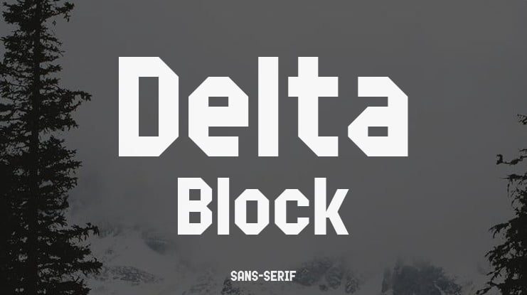 Delta Block Font Family