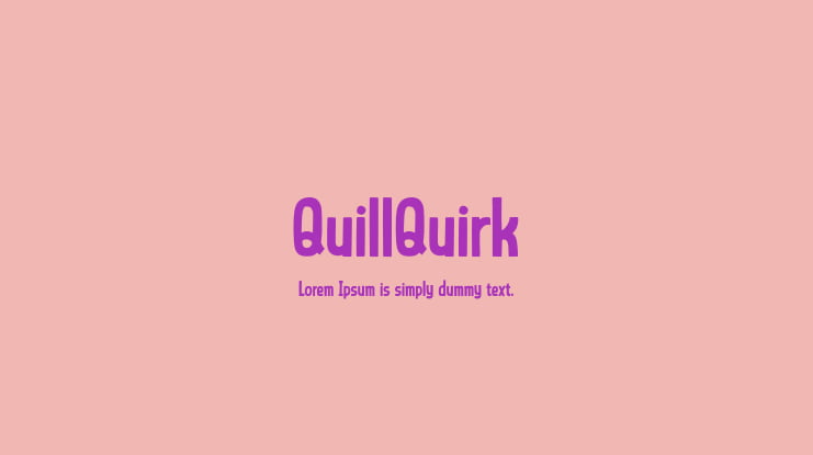 QuillQuirk Font