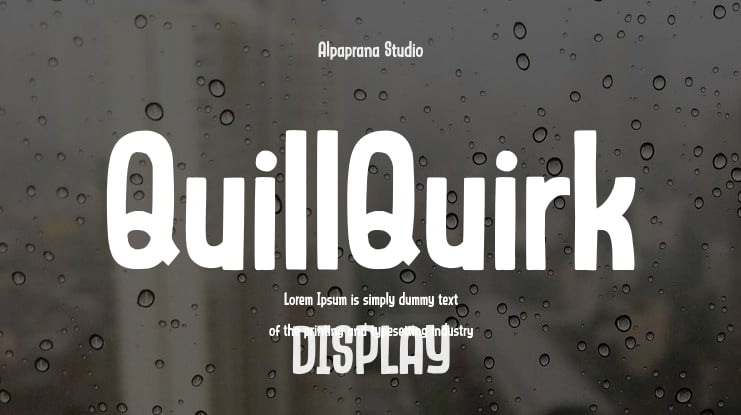 QuillQuirk Font