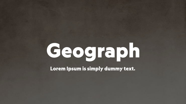 Geograph Font Family