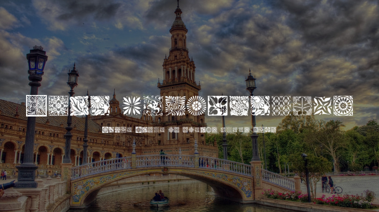 Typo Backgrounds Font