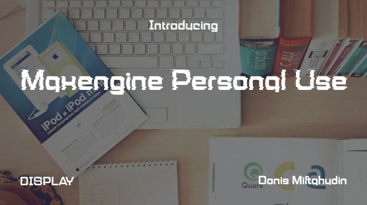 Maxengine Personal Use Font