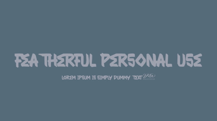 Featherful Personal Use Font