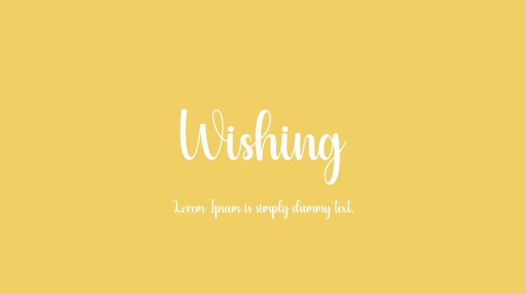 Wishing Font