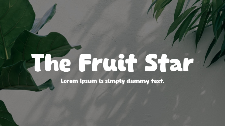 The Fruit Star Font