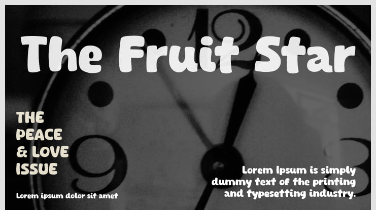 The Fruit Star Font