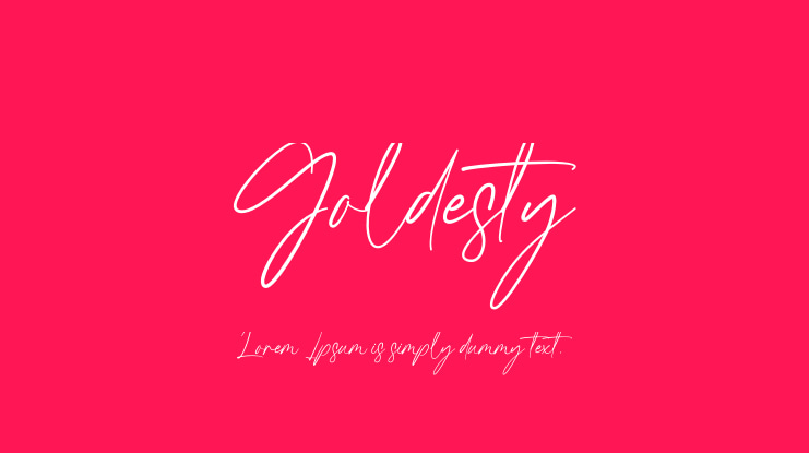 Goldesty Font