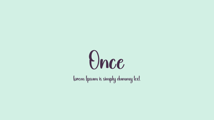 Once Font