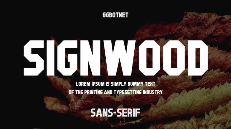 Signwood Font Family