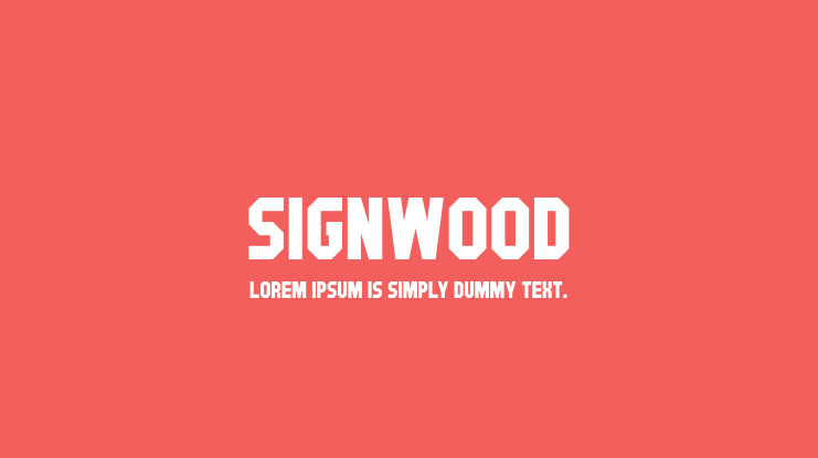 Signwood Font Family