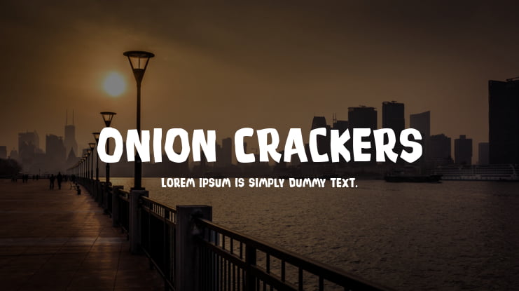 Onion Crackers Font