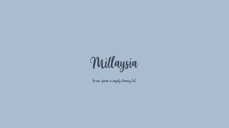 Millaysia Font