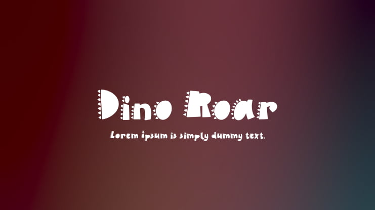 Dino Roar Font
