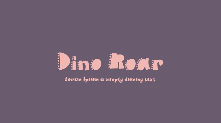 Dino Roar Font