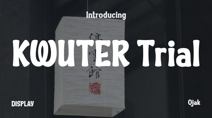 KWUTER Trial Font