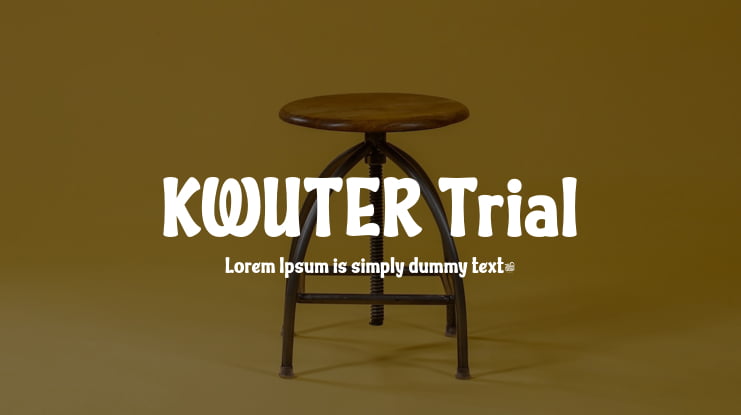 KWUTER Trial Font