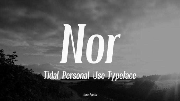Nor Tidal Personal Use Font