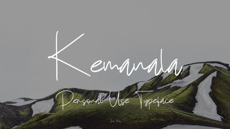 Kemanala Personal Use Font