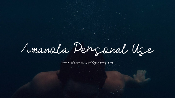 Amanola Personal Use Font