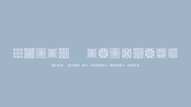 SL Square Ornaments Font