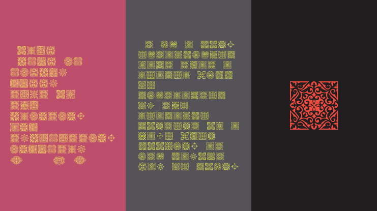 SL Square Ornaments Font