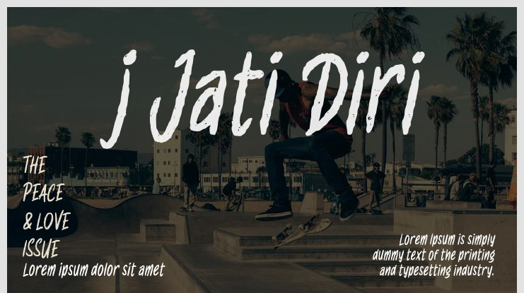 j Jati Diri Font