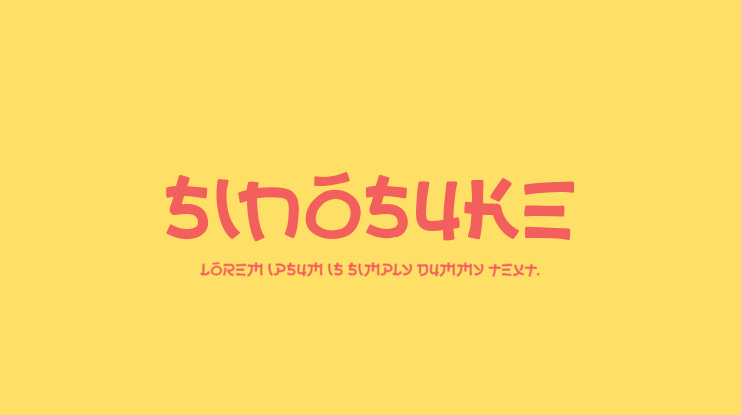 Sinosuke Font
