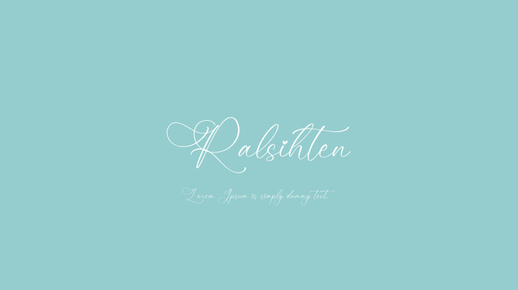 Ralsihten Font
