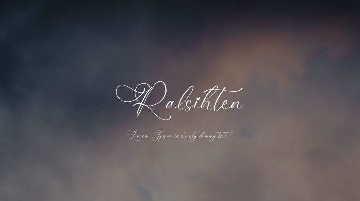 Ralsihten Font