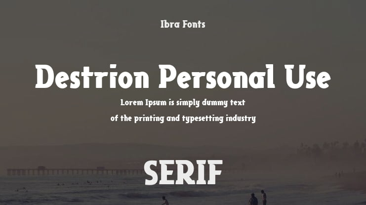 Destrion Personal Use Font