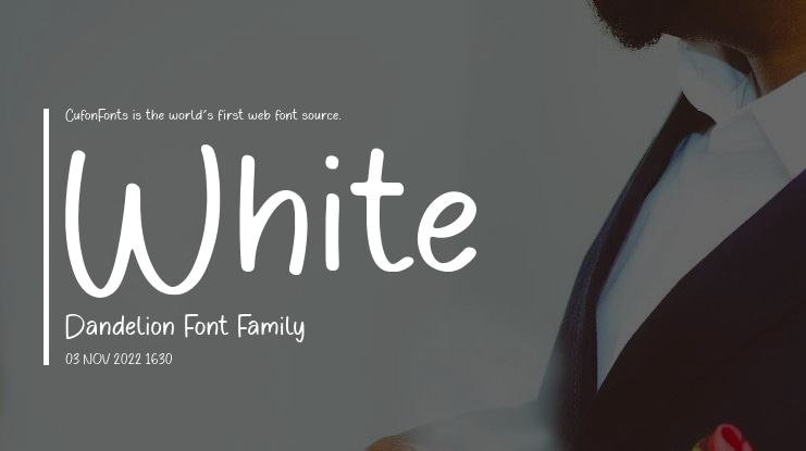 White Dandelion Font