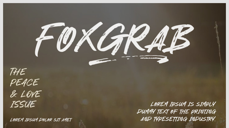 Foxgrab Font