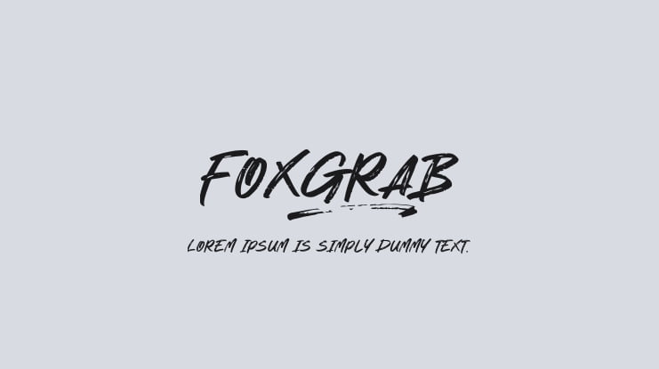 Foxgrab Font