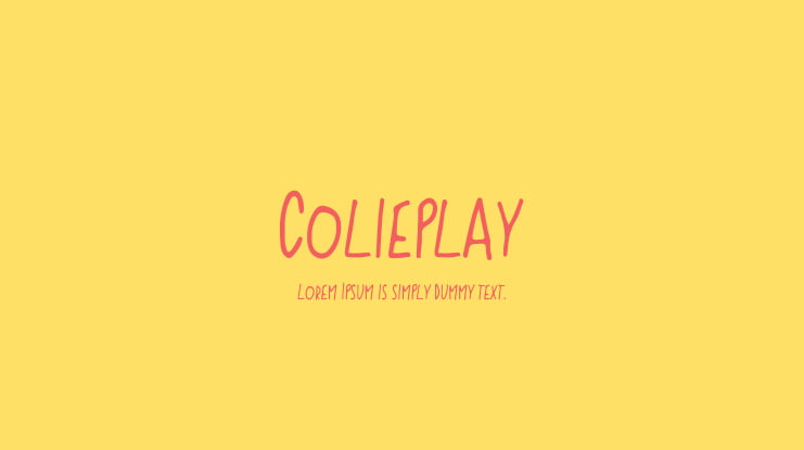 Colieplay Font
