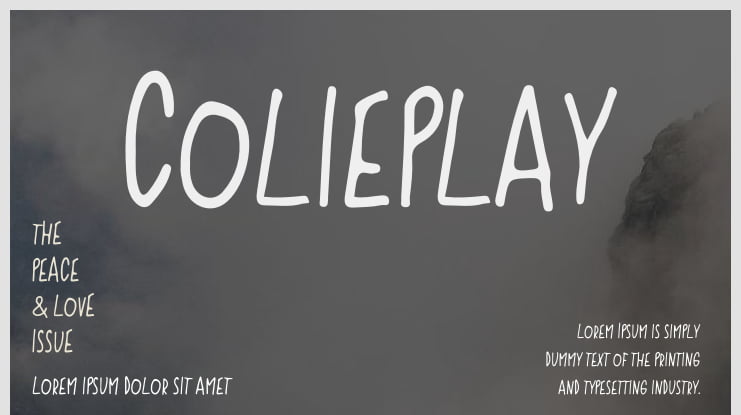 Colieplay Font
